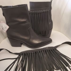 Rebel Wilson Black 6.5 ankle boots